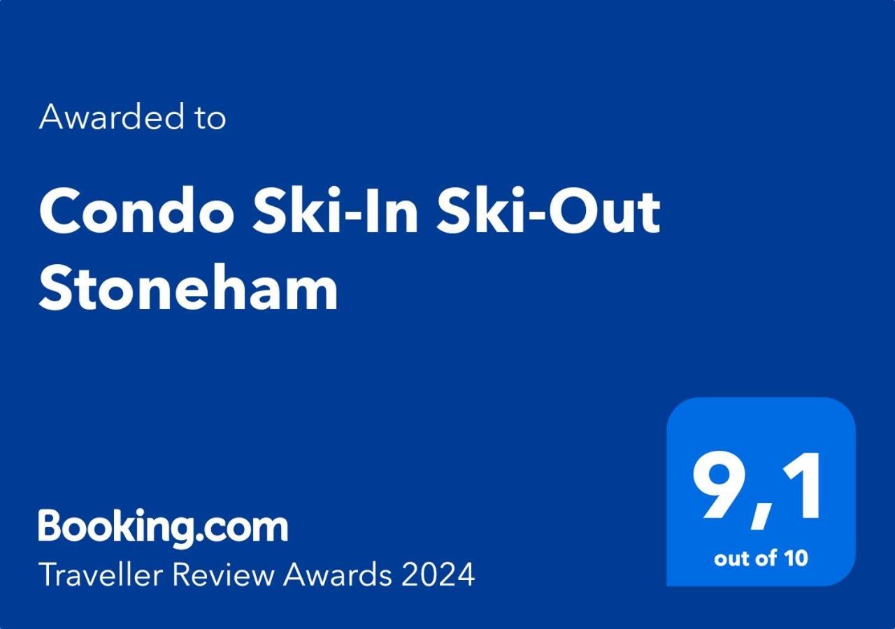 Condo Ski-In Ski-Out Stoneham Buitenkant foto
